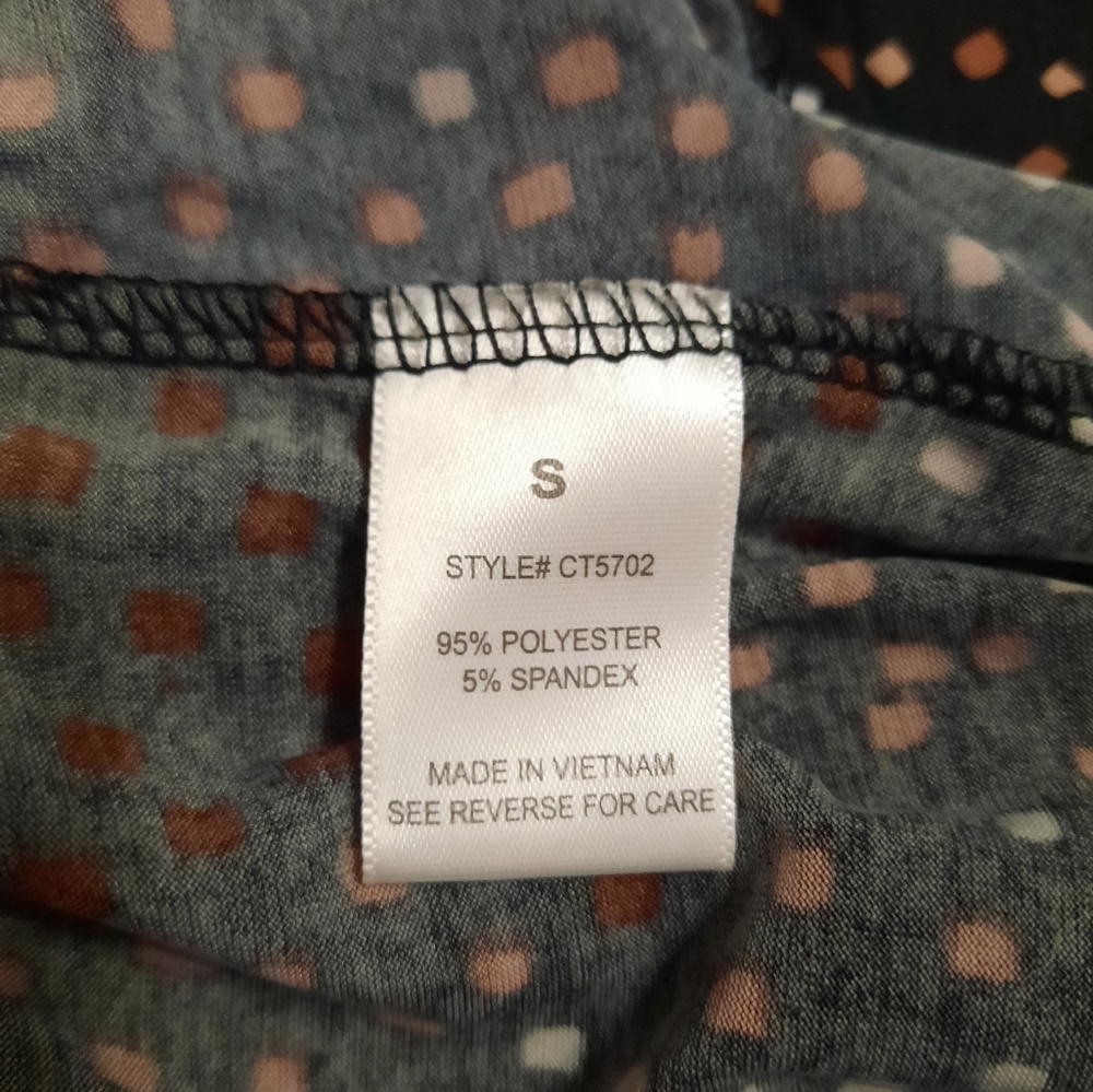 Blue Mood Multicolored Blouse Small - Picture 5 of 6